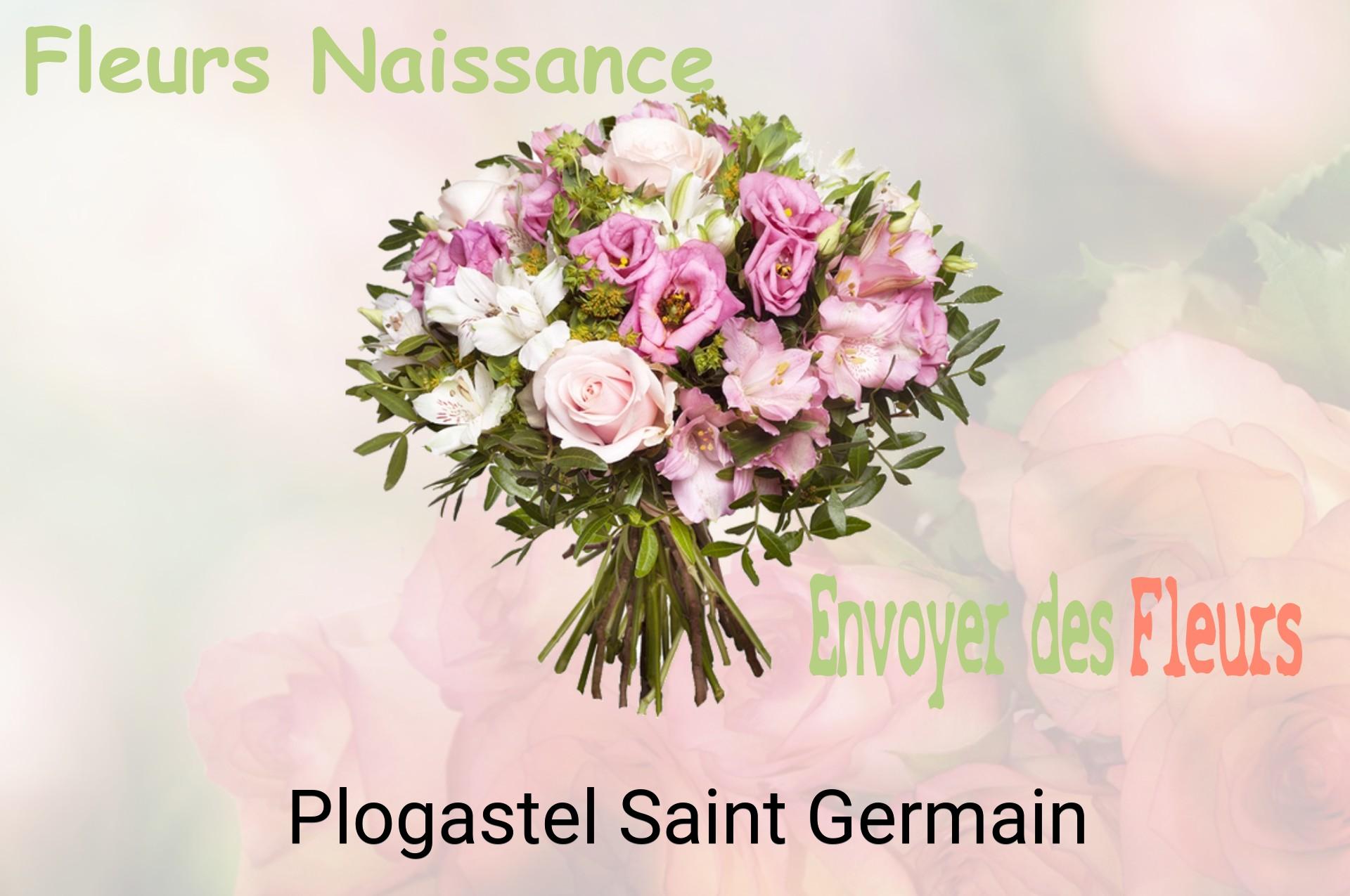 Bouquet de fleurs de naissance livré à Plogastel-Saint-Germain